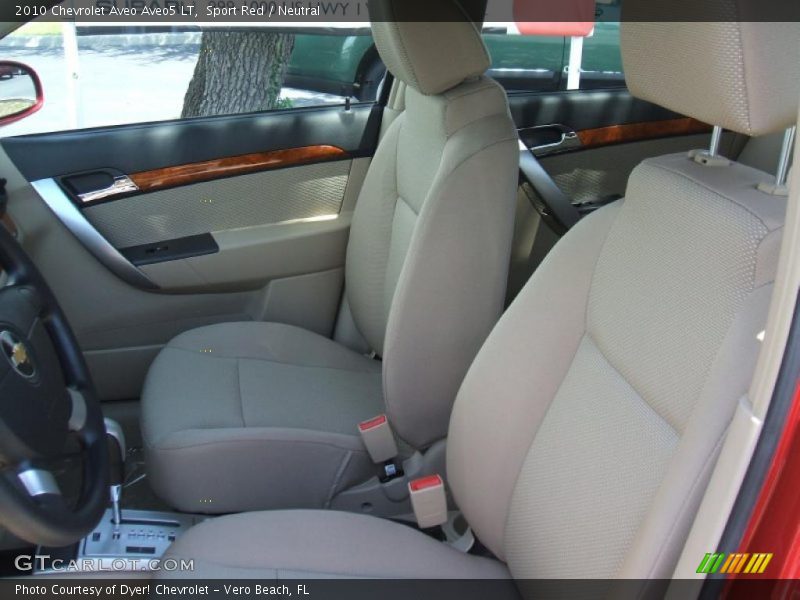 Sport Red / Neutral 2010 Chevrolet Aveo Aveo5 LT