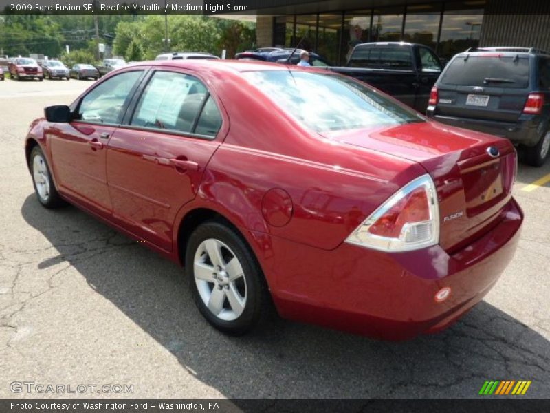 Redfire Metallic / Medium Light Stone 2009 Ford Fusion SE