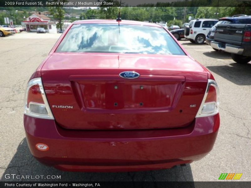 Redfire Metallic / Medium Light Stone 2009 Ford Fusion SE