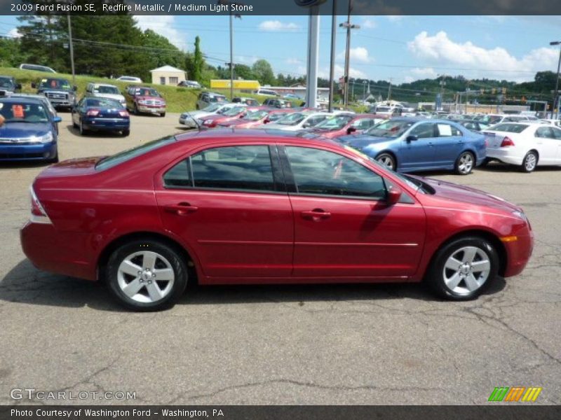 Redfire Metallic / Medium Light Stone 2009 Ford Fusion SE