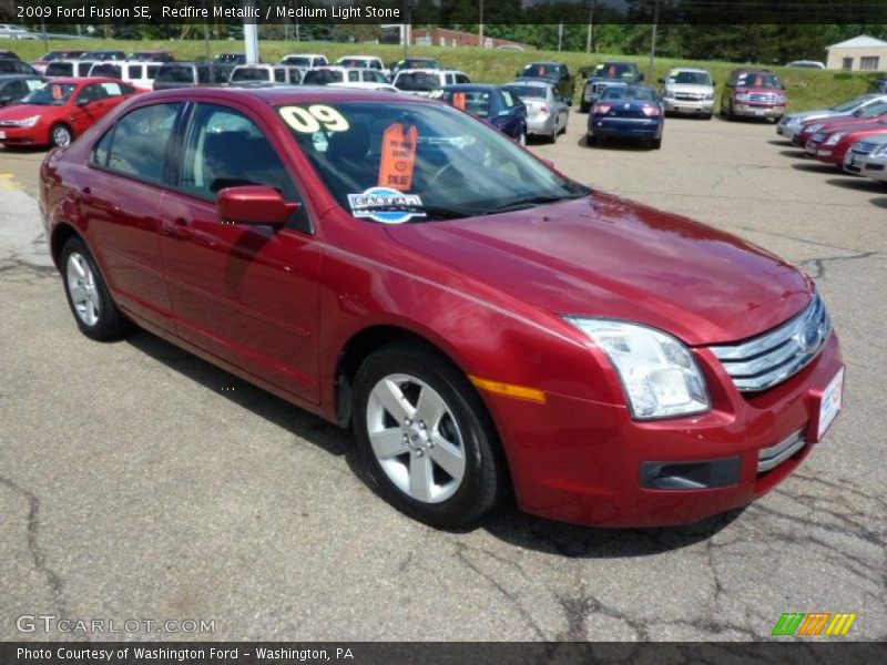 Redfire Metallic / Medium Light Stone 2009 Ford Fusion SE