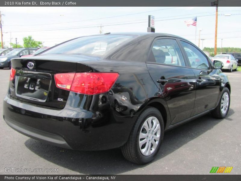 Ebony Black / Coffee 2010 Kia Forte EX