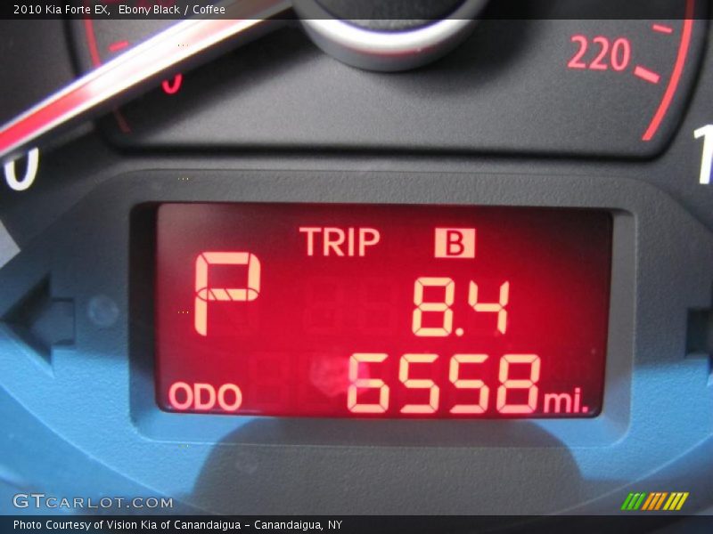 Ebony Black / Coffee 2010 Kia Forte EX