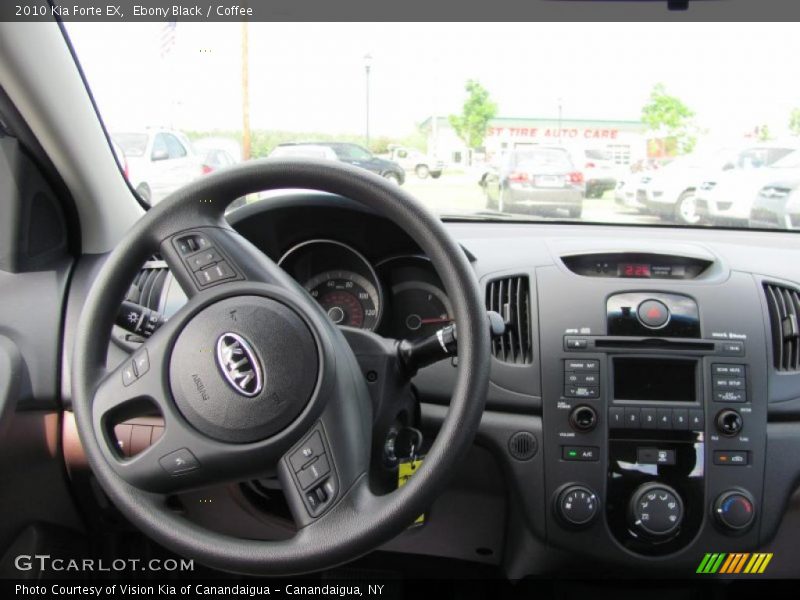 Ebony Black / Coffee 2010 Kia Forte EX