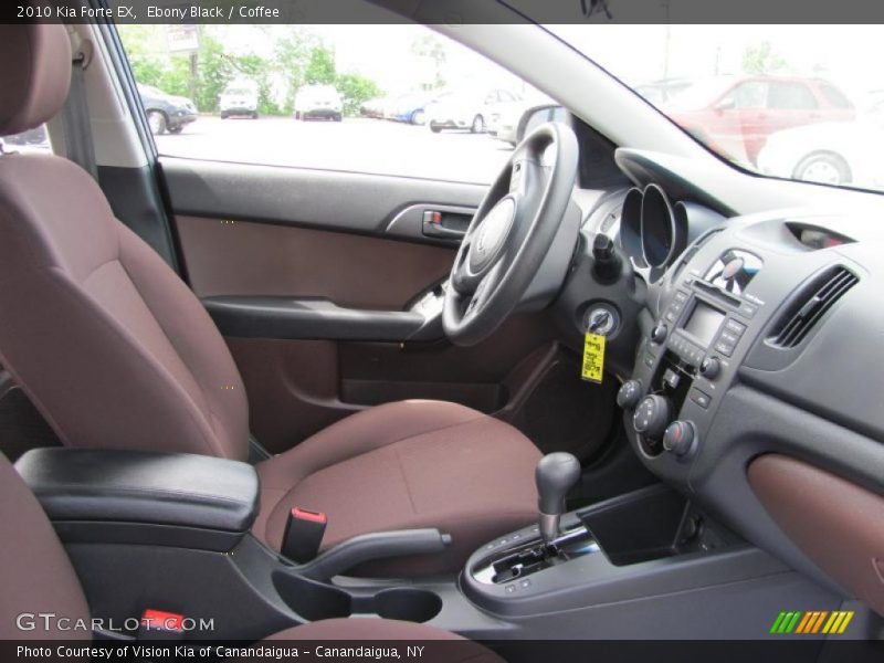 Ebony Black / Coffee 2010 Kia Forte EX