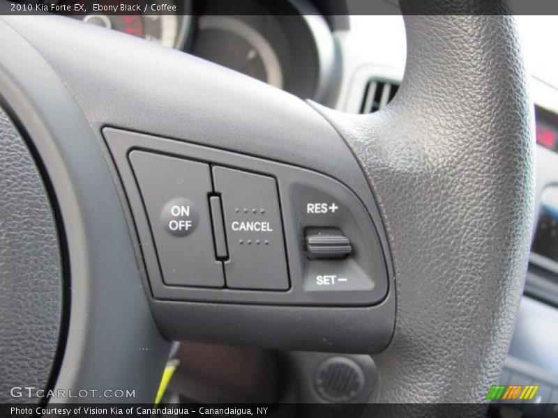 Ebony Black / Coffee 2010 Kia Forte EX