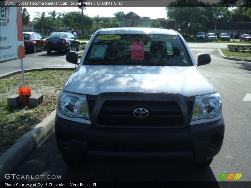 Super White / Graphite Gray 2005 Toyota Tacoma Regular Cab