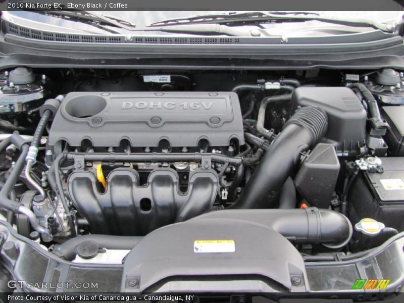 Ebony Black / Coffee 2010 Kia Forte EX