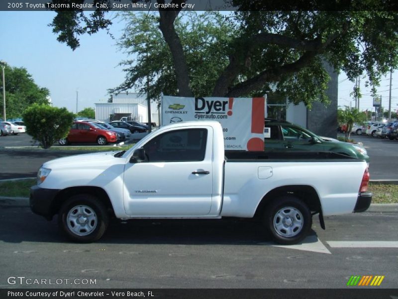 Super White / Graphite Gray 2005 Toyota Tacoma Regular Cab