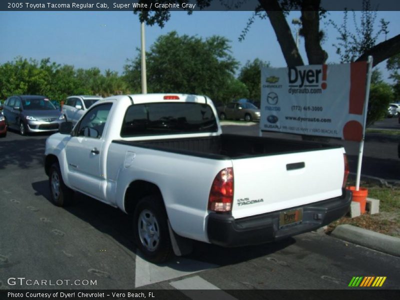 Super White / Graphite Gray 2005 Toyota Tacoma Regular Cab