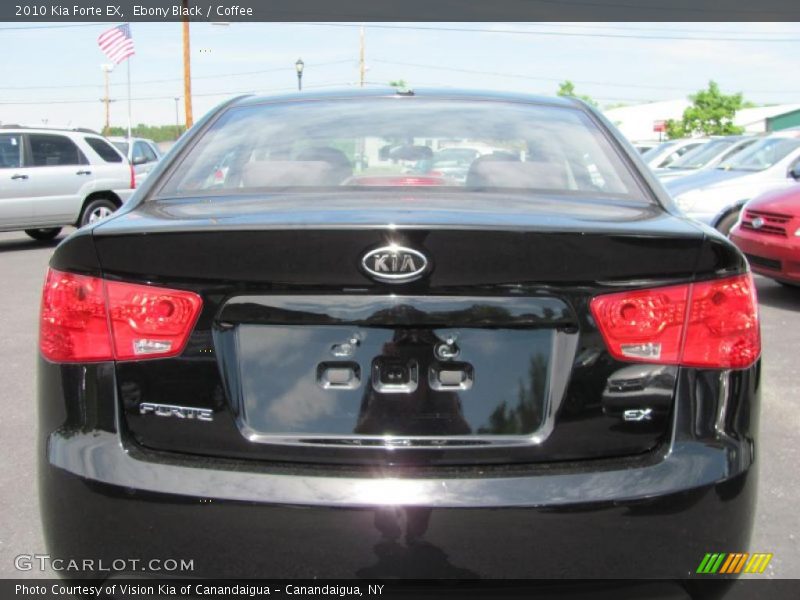 Ebony Black / Coffee 2010 Kia Forte EX