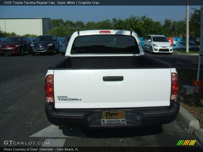 Super White / Graphite Gray 2005 Toyota Tacoma Regular Cab