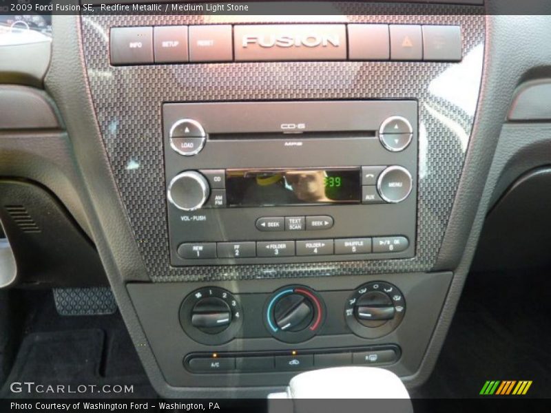 Redfire Metallic / Medium Light Stone 2009 Ford Fusion SE