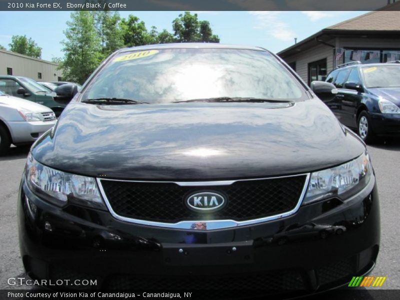 Ebony Black / Coffee 2010 Kia Forte EX