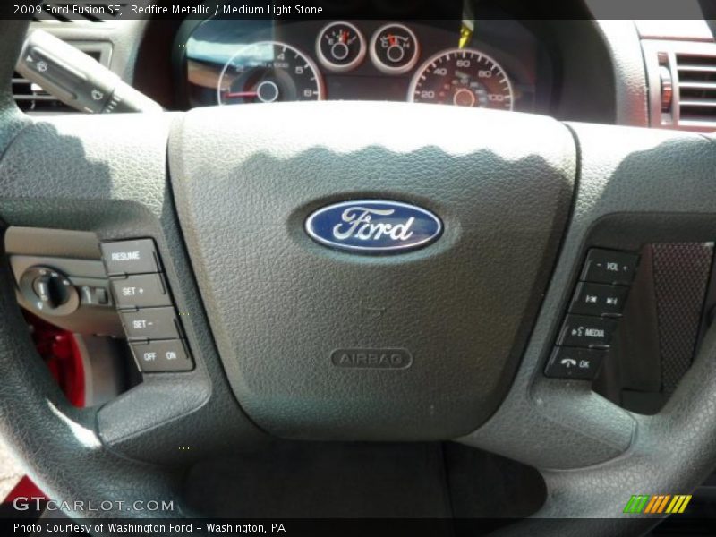 Redfire Metallic / Medium Light Stone 2009 Ford Fusion SE