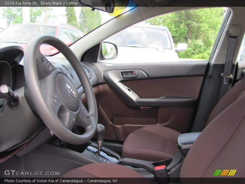 Ebony Black / Coffee 2010 Kia Forte EX
