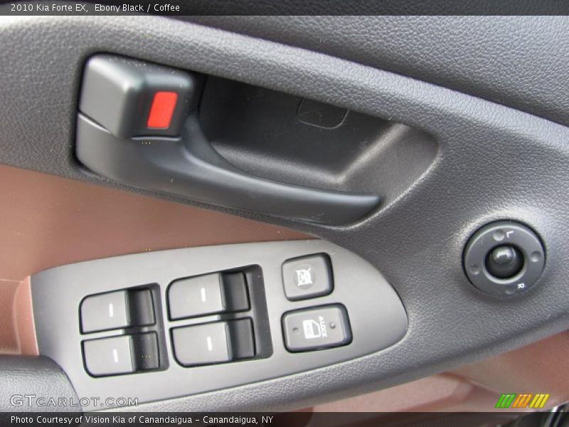 Ebony Black / Coffee 2010 Kia Forte EX