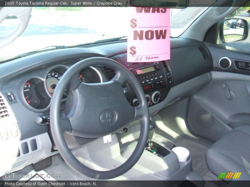 Super White / Graphite Gray 2005 Toyota Tacoma Regular Cab