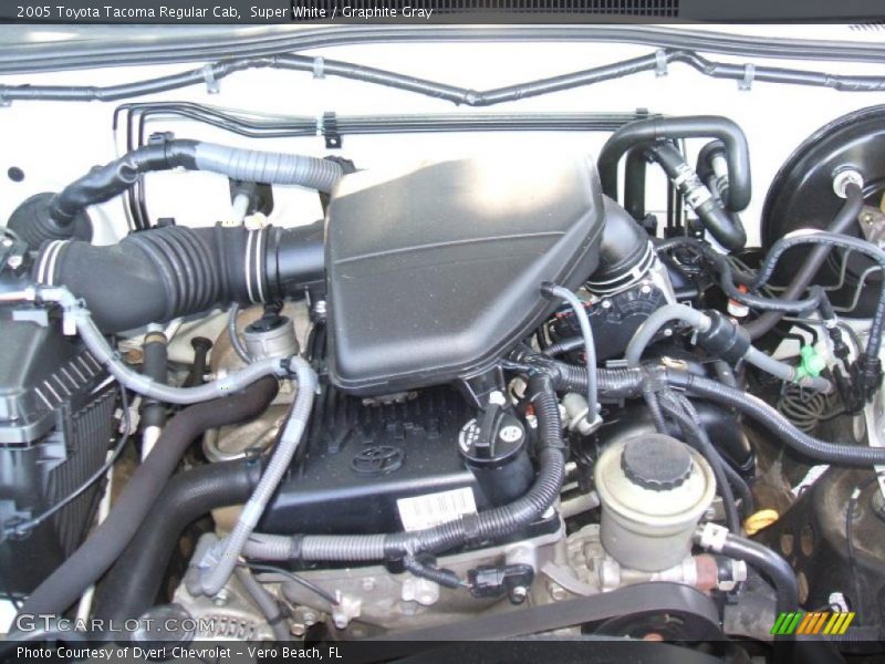 Super White / Graphite Gray 2005 Toyota Tacoma Regular Cab