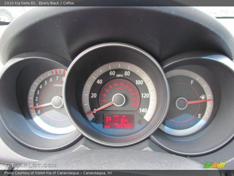 Ebony Black / Coffee 2010 Kia Forte EX