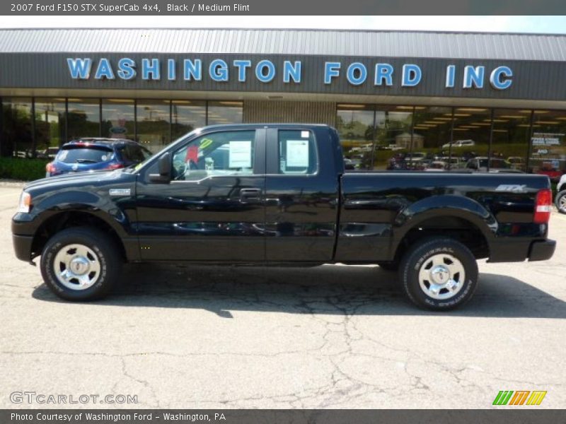Black / Medium Flint 2007 Ford F150 STX SuperCab 4x4
