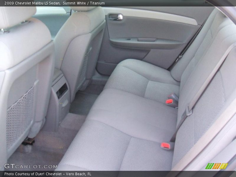 Summit White / Titanium 2009 Chevrolet Malibu LS Sedan
