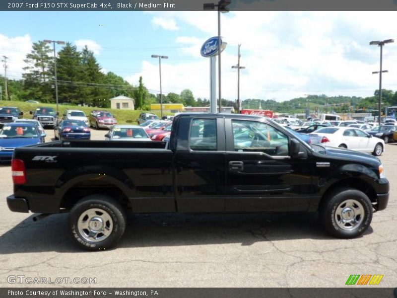 Black / Medium Flint 2007 Ford F150 STX SuperCab 4x4