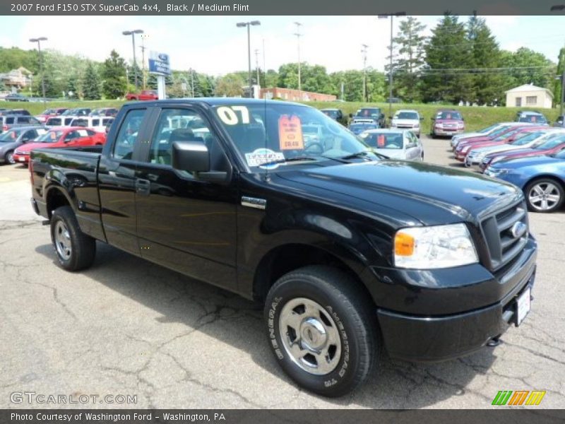 Black / Medium Flint 2007 Ford F150 STX SuperCab 4x4