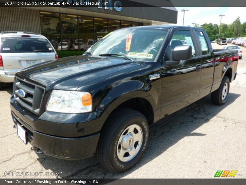 Black / Medium Flint 2007 Ford F150 STX SuperCab 4x4