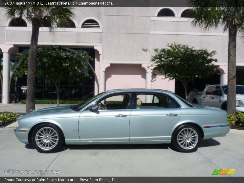 Seafrost Metallic / Champagne/Mocha 2007 Jaguar XJ XJ8 L