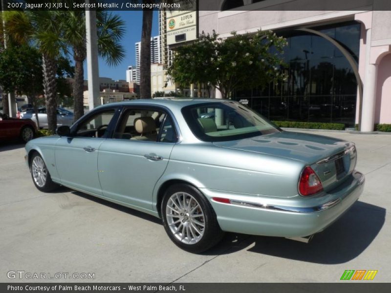 Seafrost Metallic / Champagne/Mocha 2007 Jaguar XJ XJ8 L