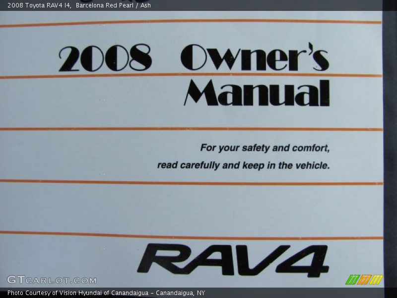 Barcelona Red Pearl / Ash 2008 Toyota RAV4 I4