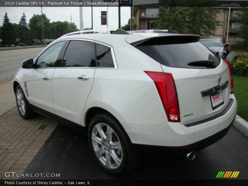 Platinum Ice Tricoat / Shale/Brownstone 2010 Cadillac SRX V6