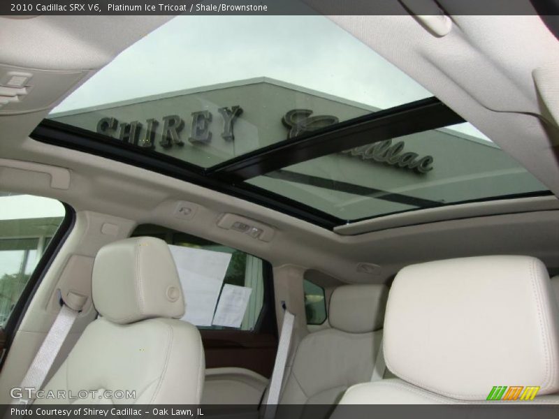 Platinum Ice Tricoat / Shale/Brownstone 2010 Cadillac SRX V6