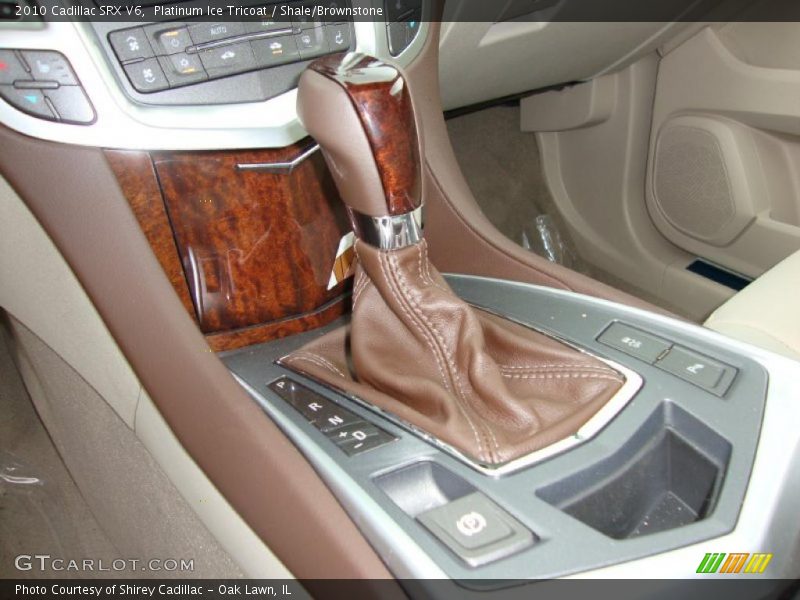 Platinum Ice Tricoat / Shale/Brownstone 2010 Cadillac SRX V6