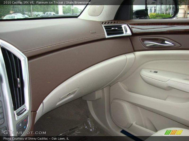Platinum Ice Tricoat / Shale/Brownstone 2010 Cadillac SRX V6