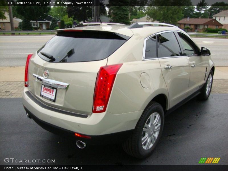 Gold Mist / Shale/Brownstone 2010 Cadillac SRX V6