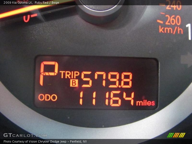 Ruby Red / Beige 2009 Kia Optima LX