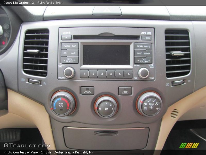 Ruby Red / Beige 2009 Kia Optima LX