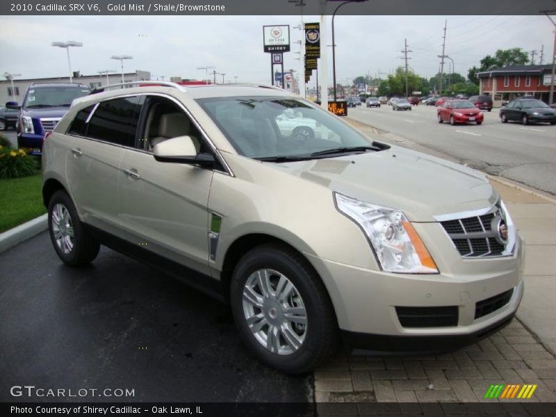 Gold Mist / Shale/Brownstone 2010 Cadillac SRX V6