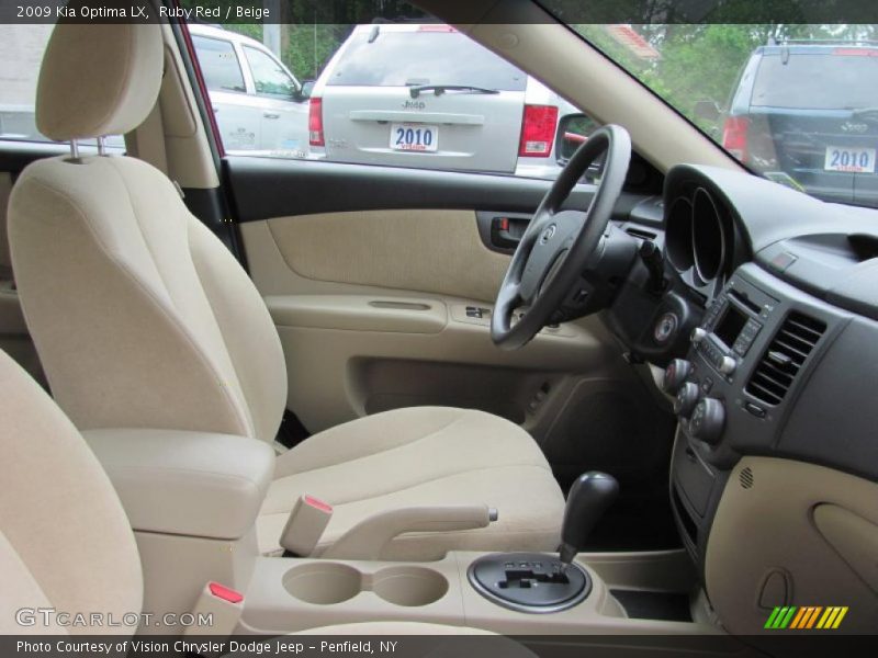 Ruby Red / Beige 2009 Kia Optima LX