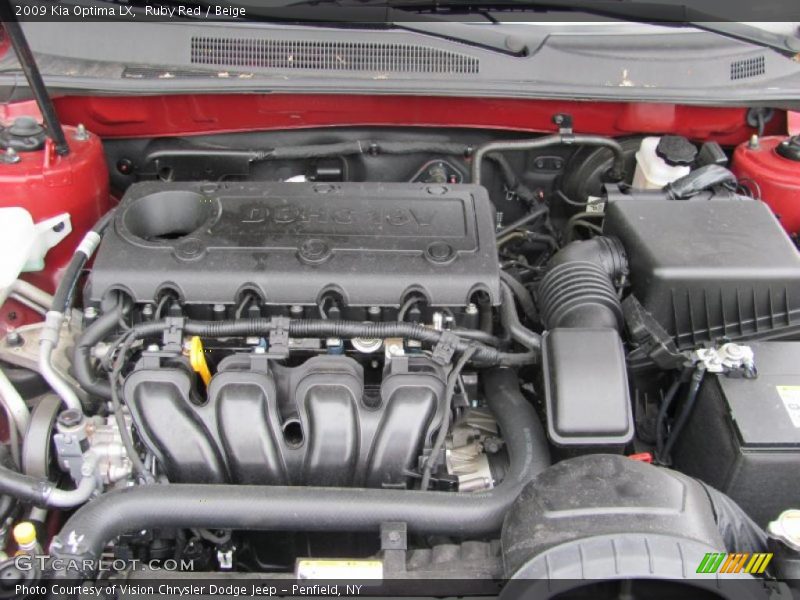 Ruby Red / Beige 2009 Kia Optima LX