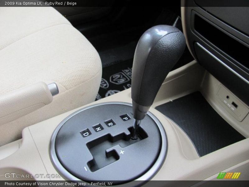 Ruby Red / Beige 2009 Kia Optima LX