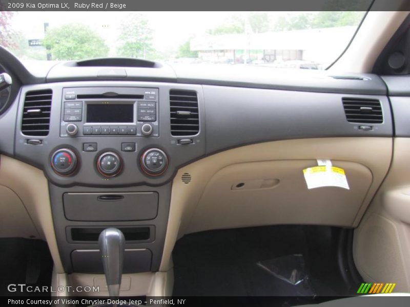 Ruby Red / Beige 2009 Kia Optima LX