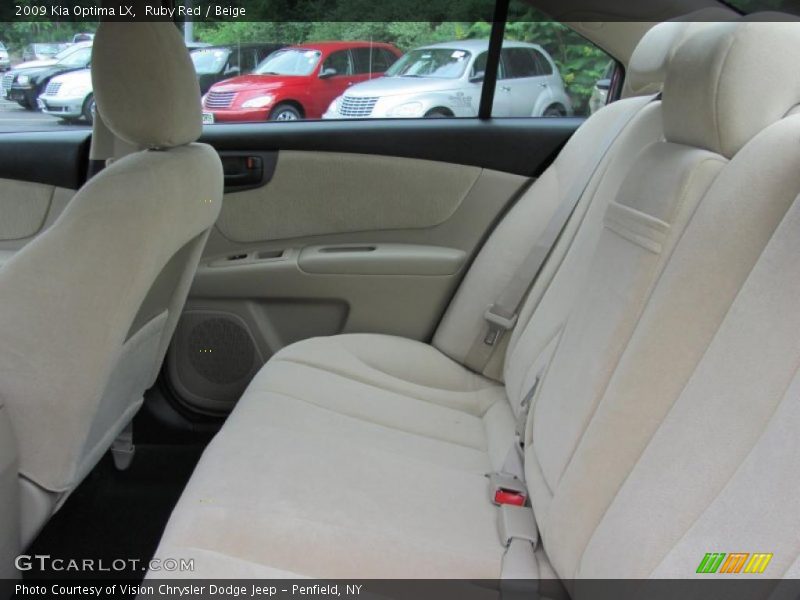 Ruby Red / Beige 2009 Kia Optima LX