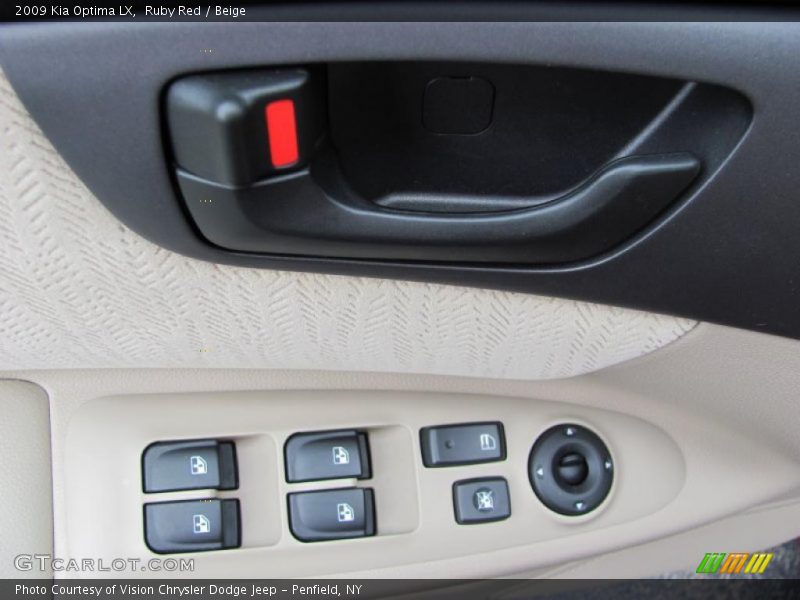 Ruby Red / Beige 2009 Kia Optima LX