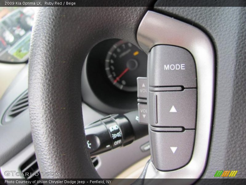 Ruby Red / Beige 2009 Kia Optima LX