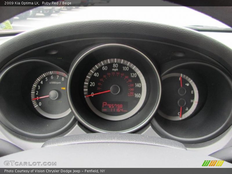 Ruby Red / Beige 2009 Kia Optima LX