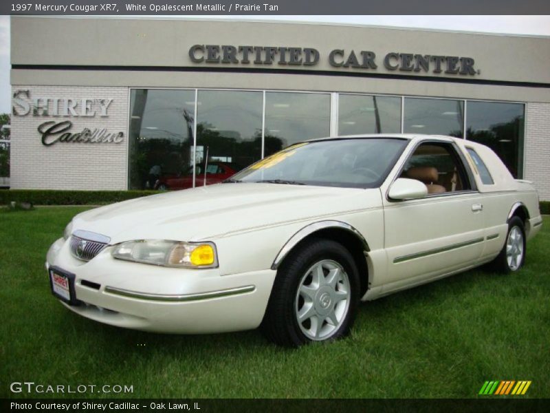 White Opalescent Metallic / Prairie Tan 1997 Mercury Cougar XR7