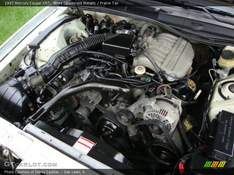 White Opalescent Metallic / Prairie Tan 1997 Mercury Cougar XR7